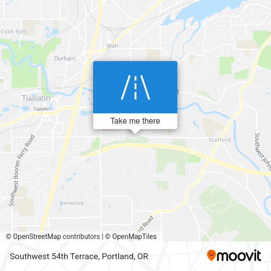 Southwest 54th Terrace map