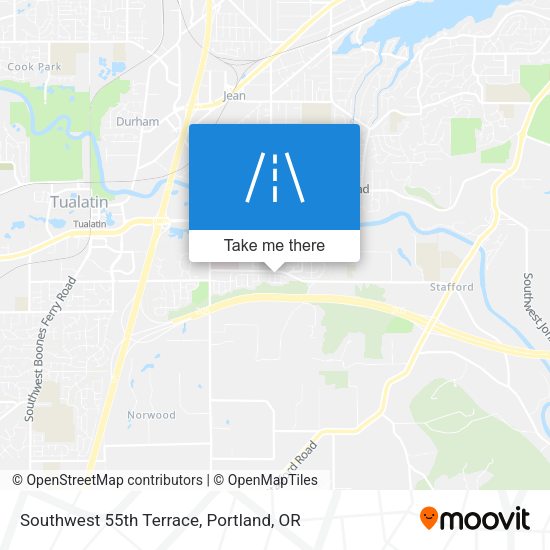 Southwest 55th Terrace map