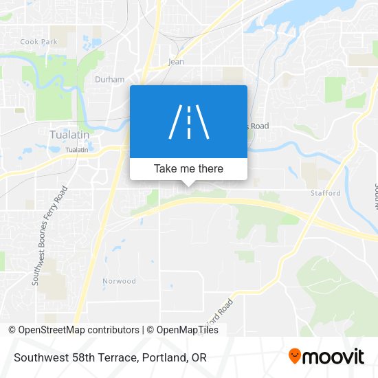 Southwest 58th Terrace map