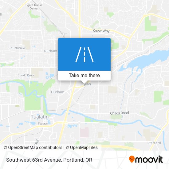 Southwest 63rd Avenue map