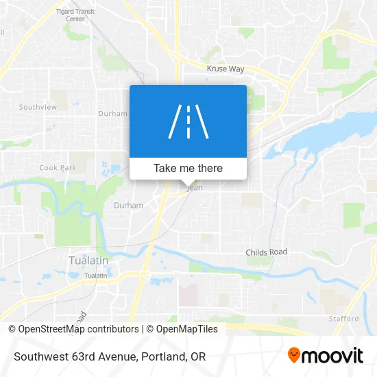 Southwest 63rd Avenue map