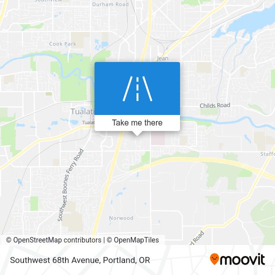 Southwest 68th Avenue map