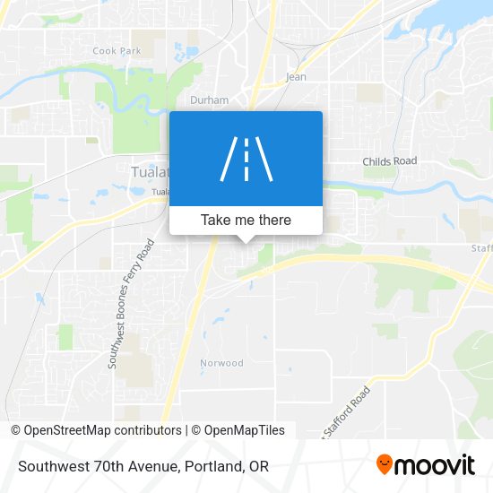Southwest 70th Avenue map