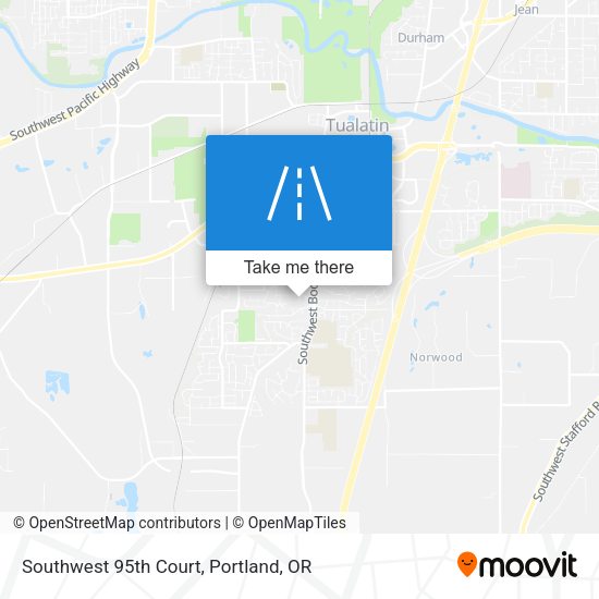 Southwest 95th Court map