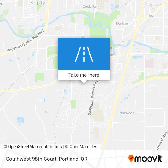 Southwest 98th Court map