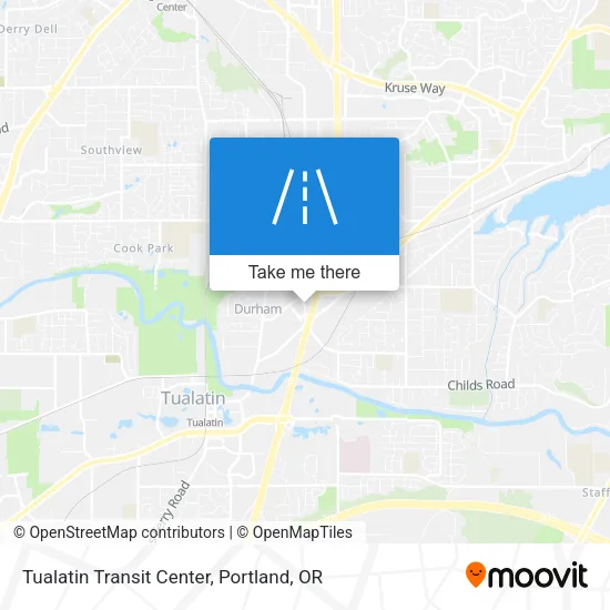 Tualatin Transit Center map
