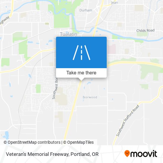 Mapa de Veteran's Memorial Freeway