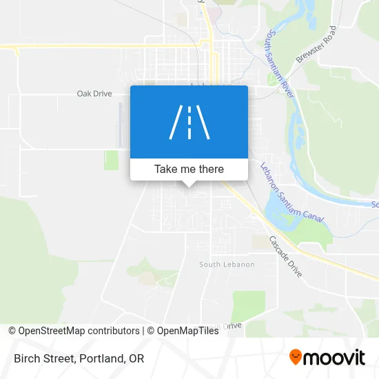 Birch Street map