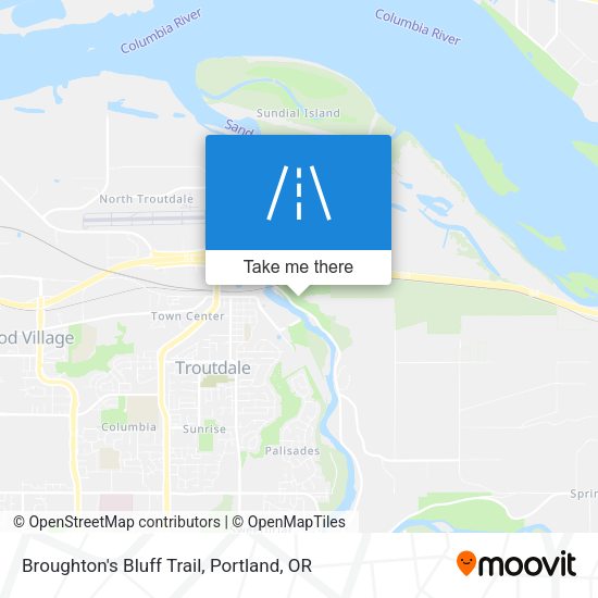 Broughton's Bluff Trail map