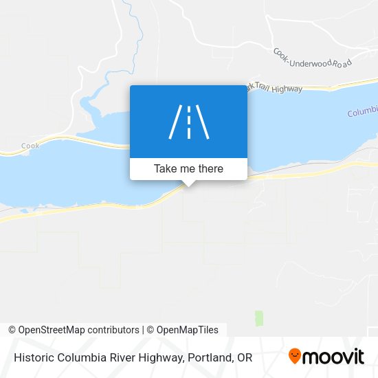 Mapa de Historic Columbia River Highway