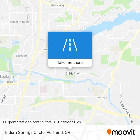 Indian Springs Circle map