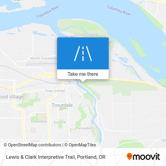 Lewis & Clark Interpretive Trail map
