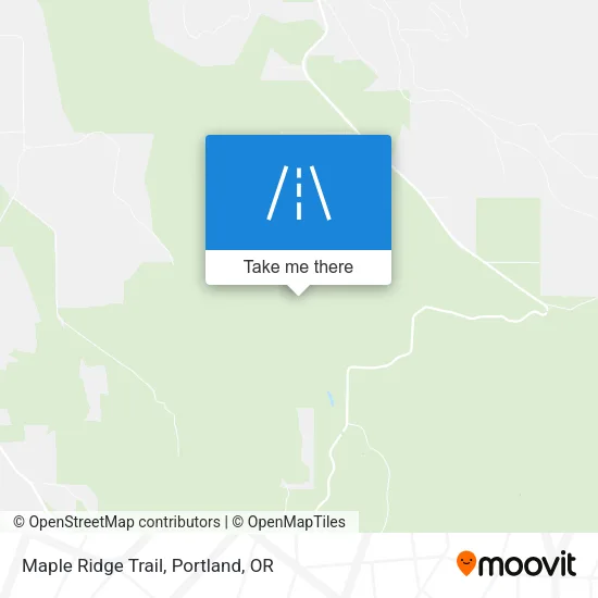 Maple Ridge Trail map