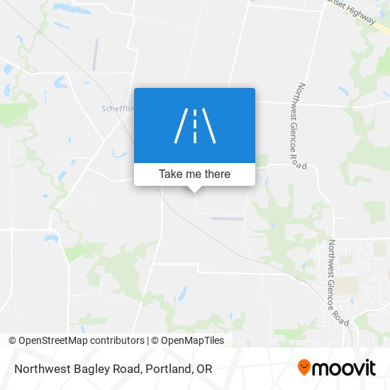 Northwest Bagley Road map