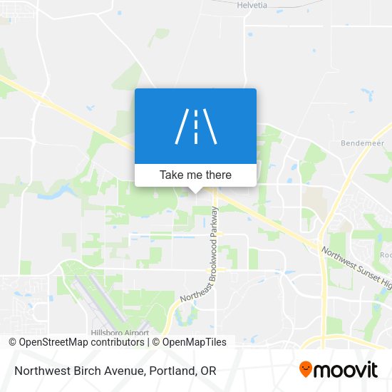 Northwest Birch Avenue map