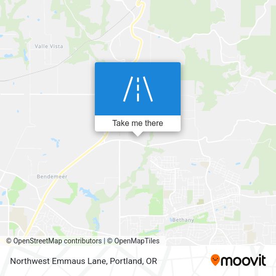 Northwest Emmaus Lane map
