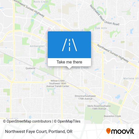 Northwest Faye Court map