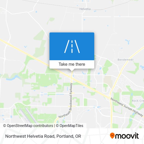 Mapa de Northwest Helvetia Road