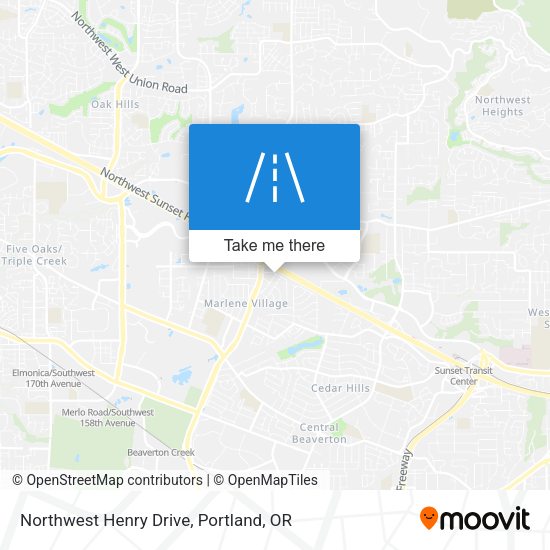 Northwest Henry Drive map