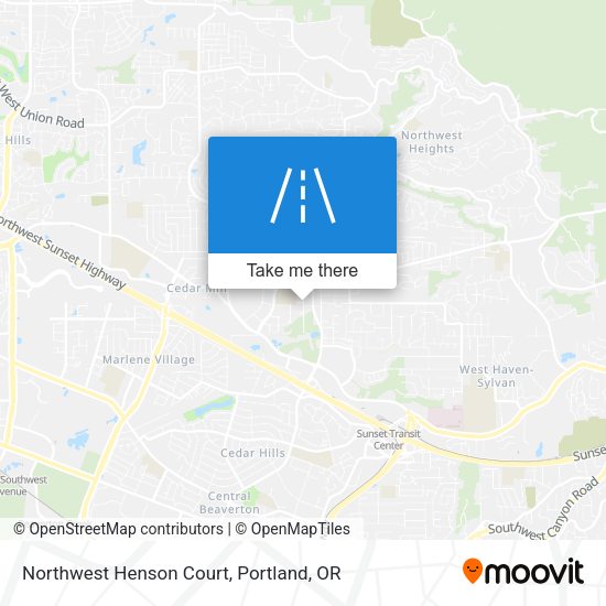 Mapa de Northwest Henson Court