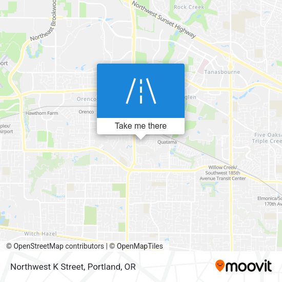 Mapa de Northwest K Street