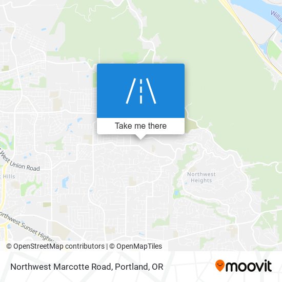 Northwest Marcotte Road map