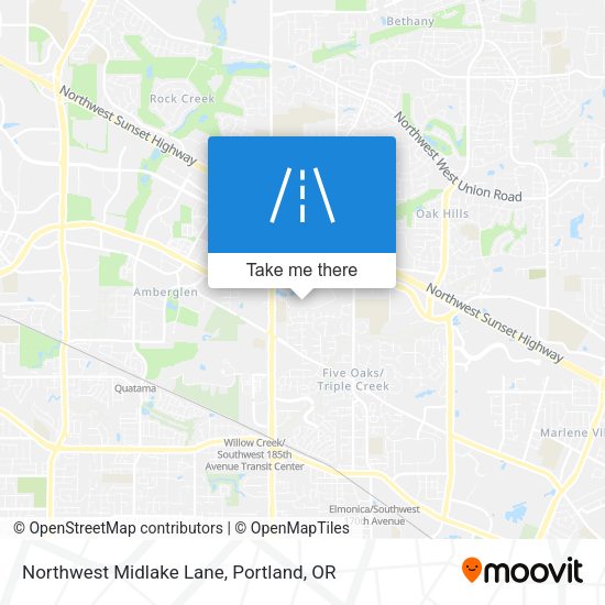 Mapa de Northwest Midlake Lane