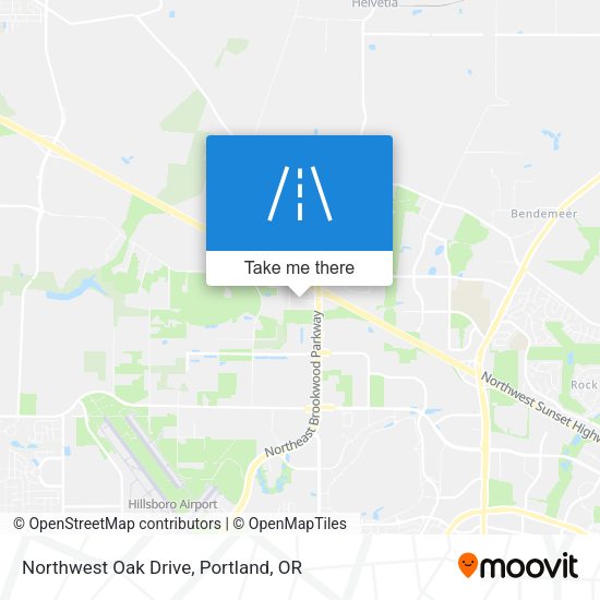 Northwest Oak Drive map