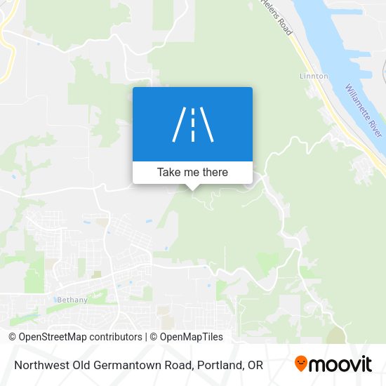 Northwest Old Germantown Road map