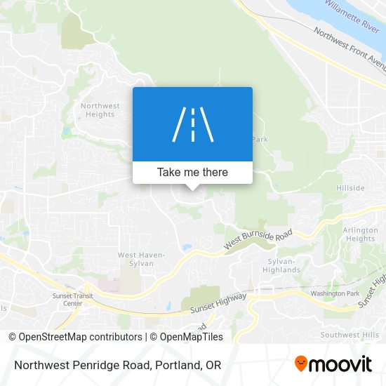 Northwest Penridge Road map