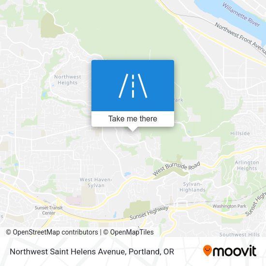 Northwest Saint Helens Avenue map