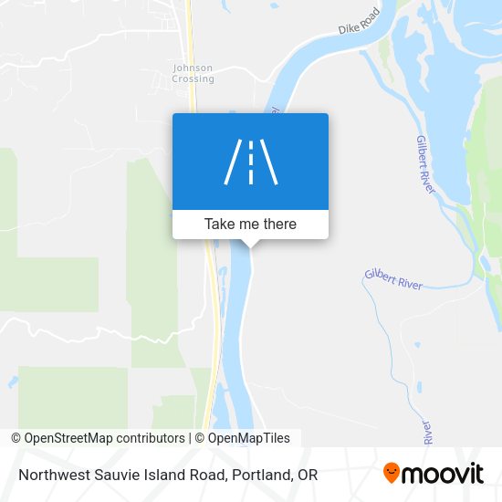 Mapa de Northwest Sauvie Island Road