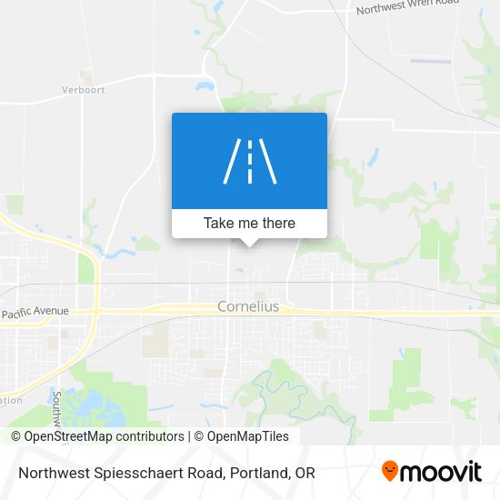 Northwest Spiesschaert Road map