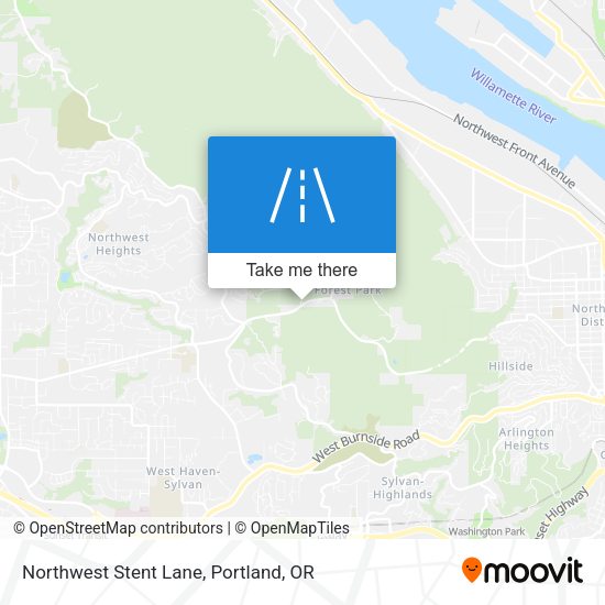 Mapa de Northwest Stent Lane