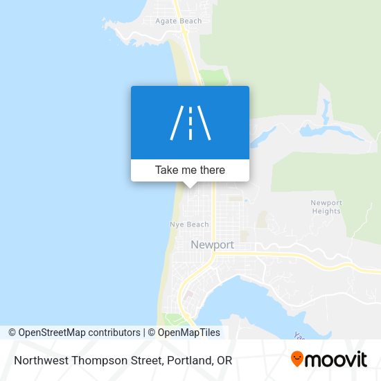 Northwest Thompson Street map