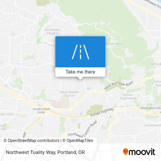 Northwest Tuality Way map