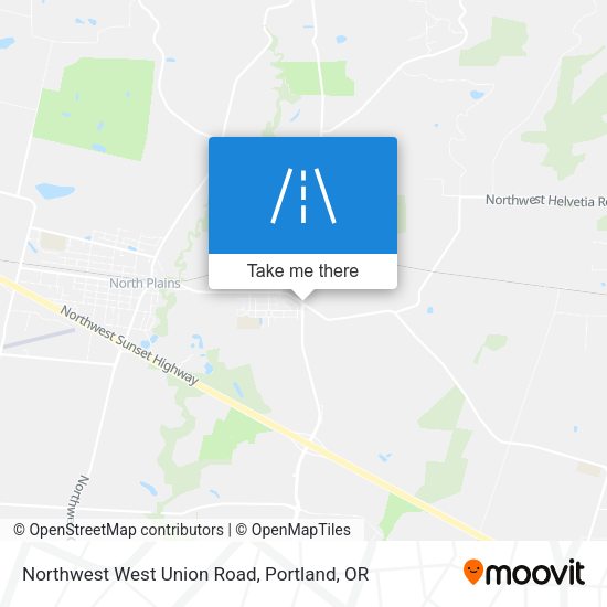 Mapa de Northwest West Union Road