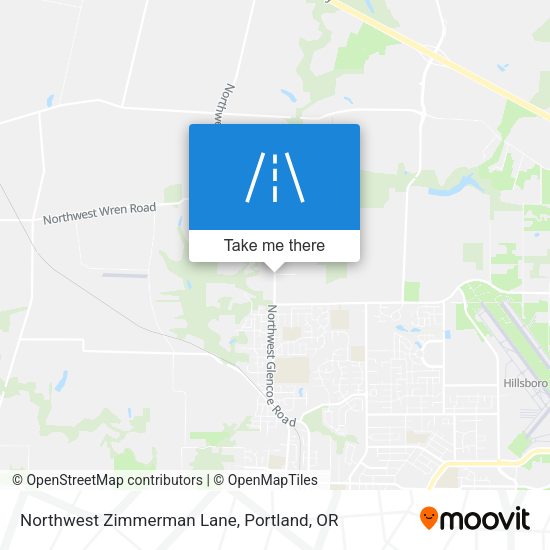 Northwest Zimmerman Lane map