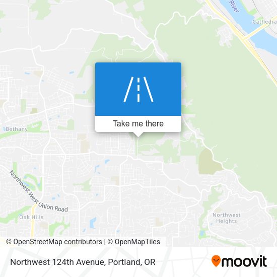 Northwest 124th Avenue map