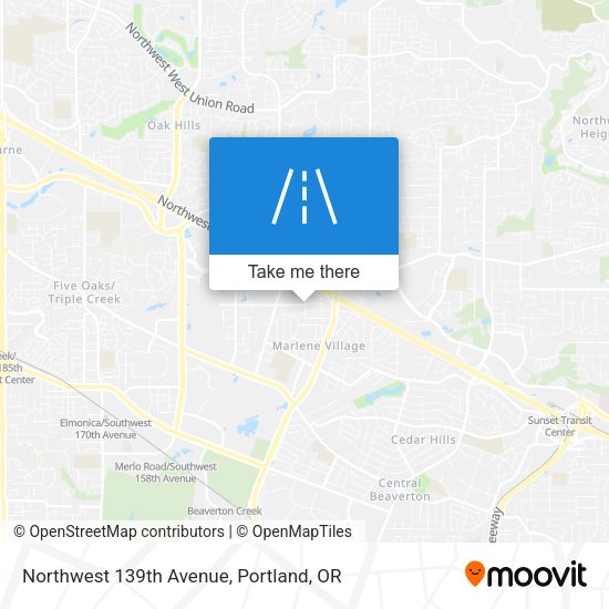 Northwest 139th Avenue map