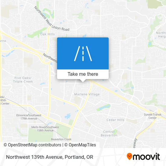 Northwest 139th Avenue map
