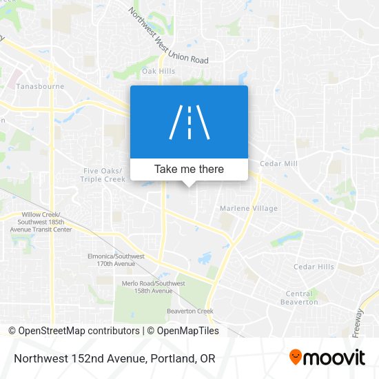 Mapa de Northwest 152nd Avenue