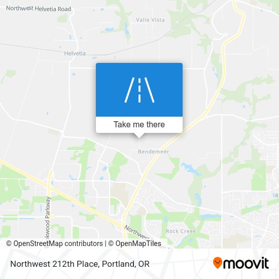 Northwest 212th Place map