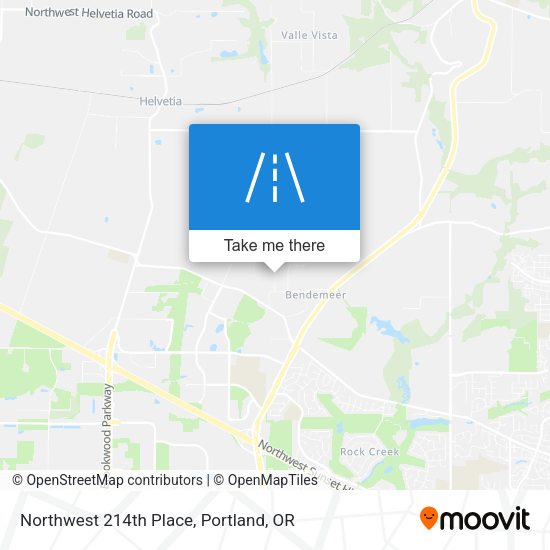 Mapa de Northwest 214th Place