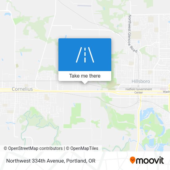 Northwest 334th Avenue map