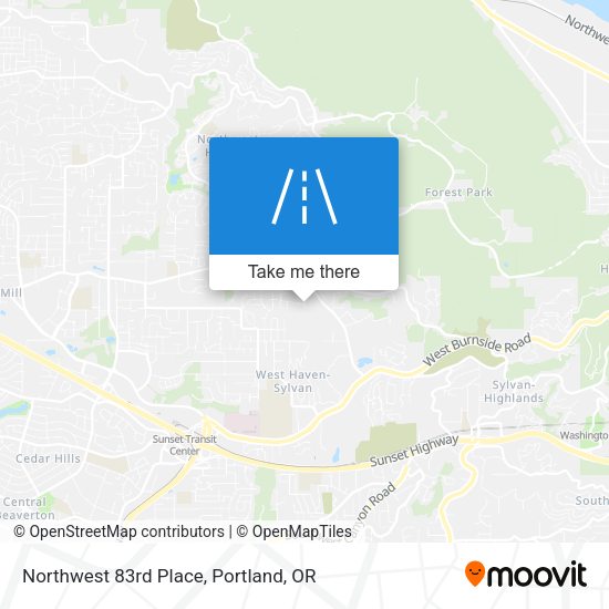 Northwest 83rd Place map