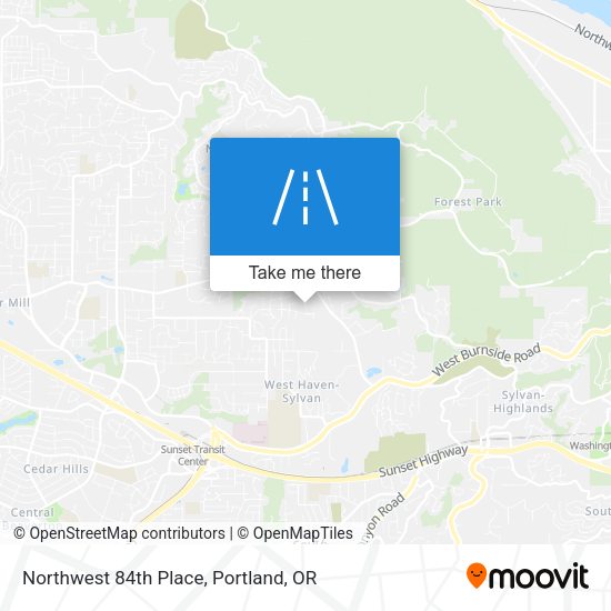 Northwest 84th Place map