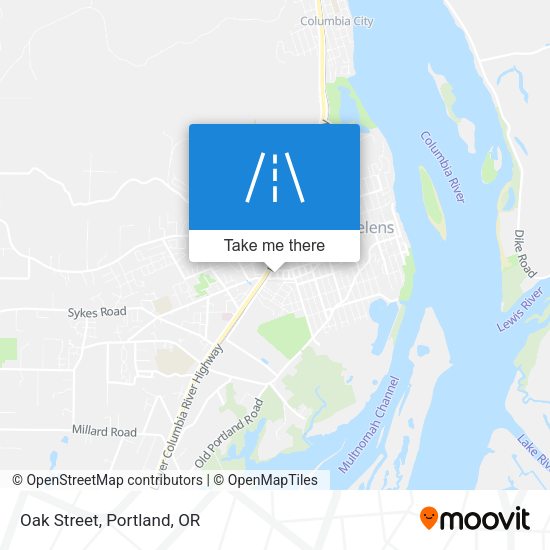 Mapa de Oak Street