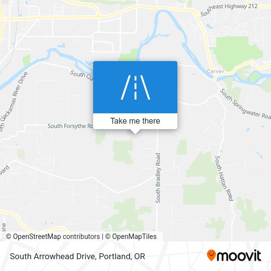 South Arrowhead Drive map
