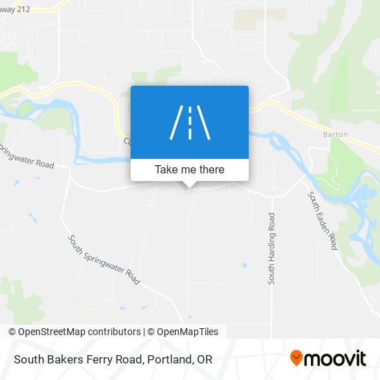 South Bakers Ferry Road map